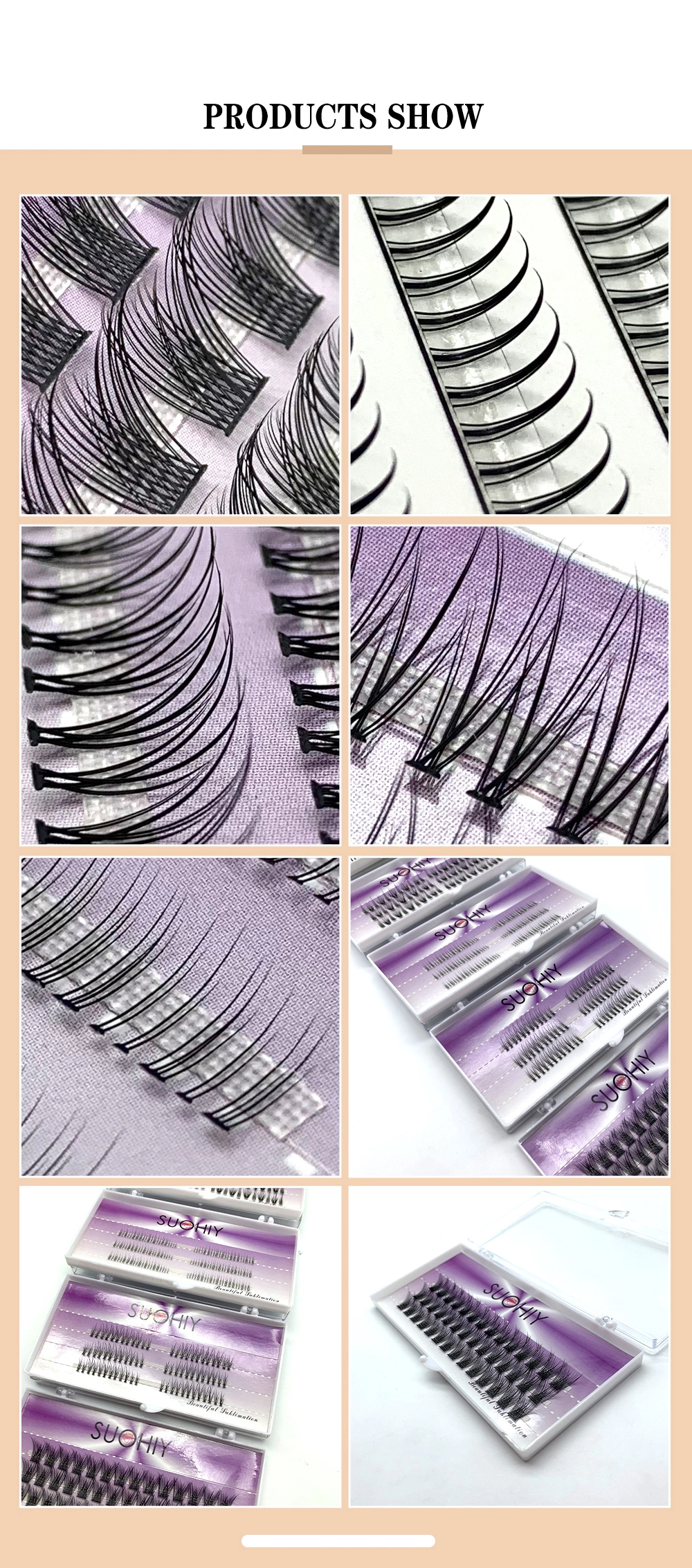 Premde Fan Bundles 6D 10d Eyelashes Volume Fan Lashes 0.1mm Thickness Faux Mink Strip Eyelashes Hot Melt Cluster Fan Lashes