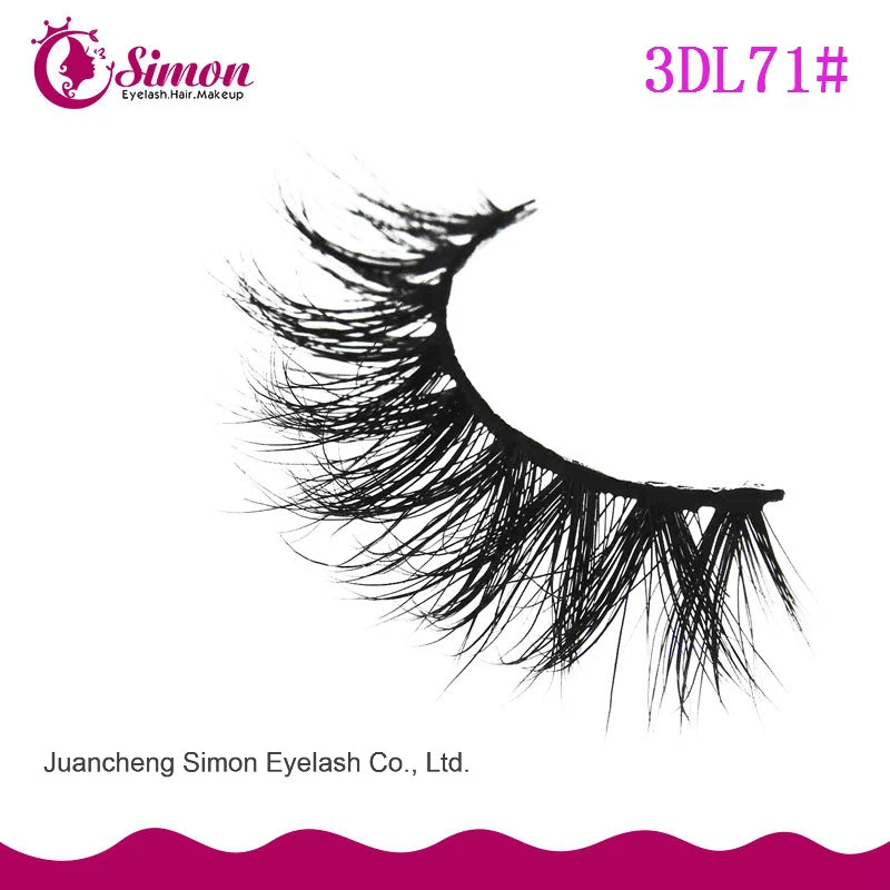 Makeup Eyelashes Siberian Fluffy 100% 3D Real Mink Fur Strip Lashes