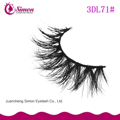 Pestañas de maquillaje Siberian Fluffy 100% 3D Real Mink Fur Strip Lashes